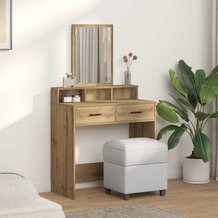 Smyckebord med låda Artisan Ek 79 x 41 x 140 cm Konstruerat trä