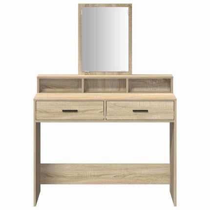 Smyckebord med låda Sonoma-ek 100 x 41 x 140 cm Konstruerat trä