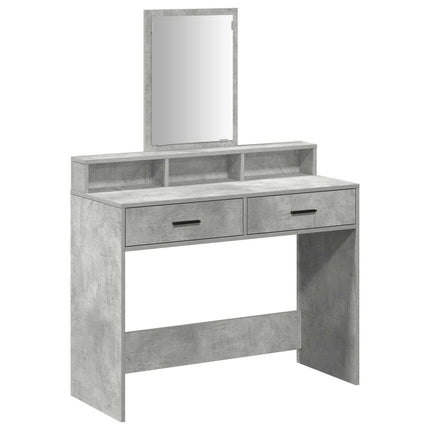 Smyckebord Betonggrå 100 x 41 x 140 cm Konstruerat trä