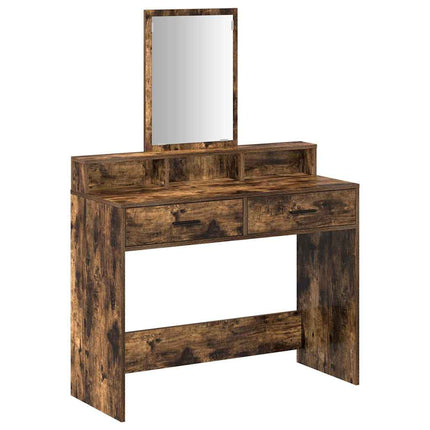 Smyckebord Rökt ek 100 x 41 x 140 cm Konstruerat trä