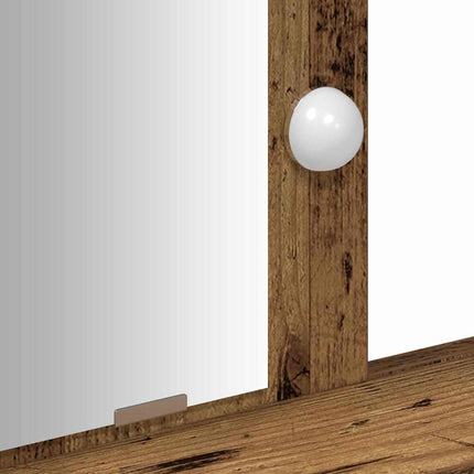 Smyckebord med låda Brun 100 x 41 x 140 cm Konstruerat trä