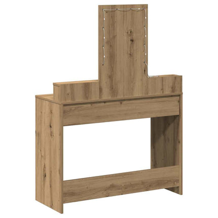 Smyckebord med låda Brun 100 x 41 x 140 cm Konstruerat trä
