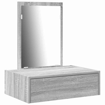 Smyckebord Grå 60 x 40 x 70 cm Konstruerat trä