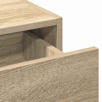Smyckebord med låda Brun 83 x 40 x 70 cm Konstruerat trä