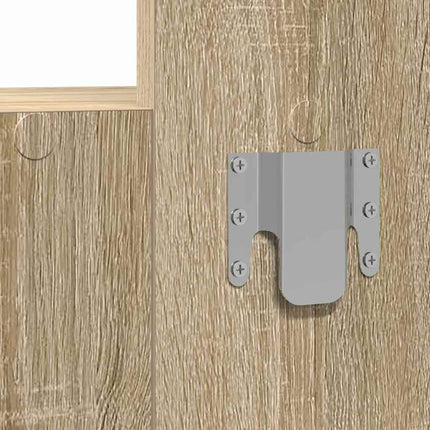 Smyckebord med låda Brun 83 x 40 x 70 cm Konstruerat trä