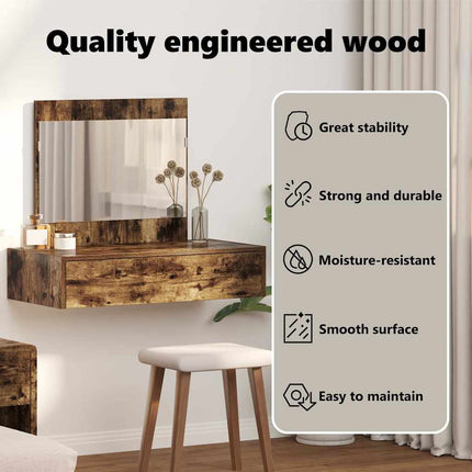 Smyckebord Brun 83 x 40 x 70 cm Konstruerat trä