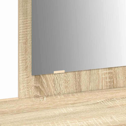 Smyckebord med låda Brun 100 x 40 x 70 cm Konstruerat trä