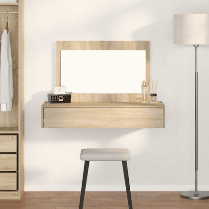 Smyckebord med låda Brun 100 x 40 x 70 cm Konstruerat trä