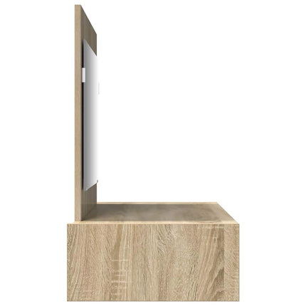 Smyckebord med låda Brun 100 x 40 x 70 cm Konstruerat trä