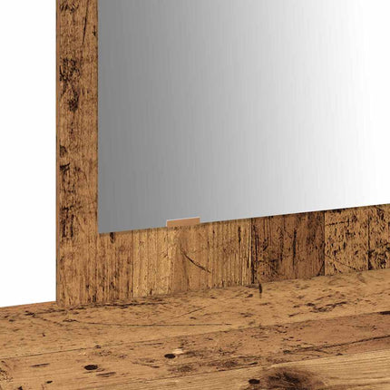 Smyckebord med låda Brun 100 x 40 x 70 cm Konstruerat trä