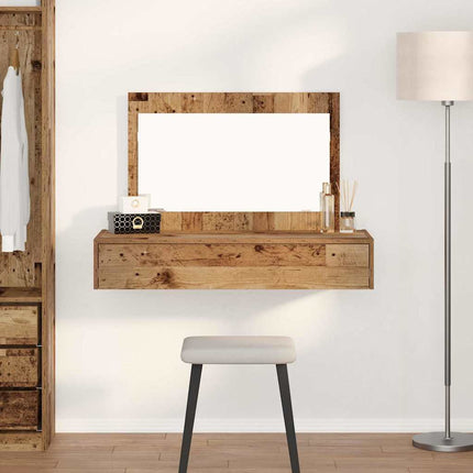 Smyckebord med låda Brun 100 x 40 x 70 cm Konstruerat trä