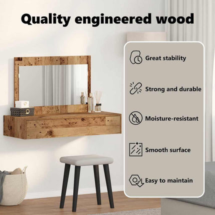 Smyckebord Brun 100 x 40 x 70 cm Konstruerat trä