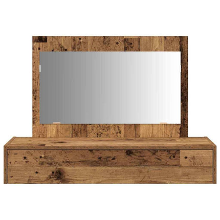 Smyckebord med låda Brun 100 x 40 x 70 cm Konstruerat trä