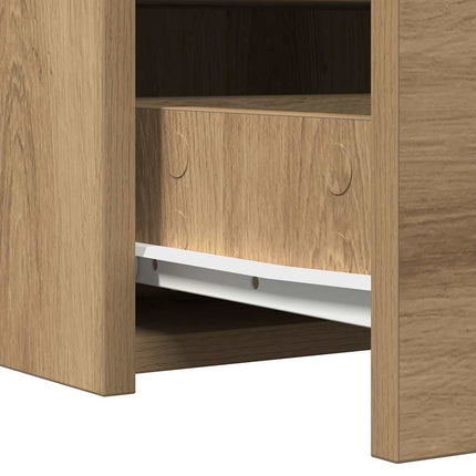 Smyckebord med låda Brun 100 x 40 x 70 cm Konstruerat trä