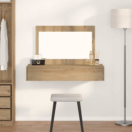 Smyckebord med låda Brun 100 x 40 x 70 cm Konstruerat trä