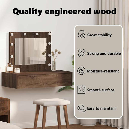 Smyckebord Brun 83 x 40 x 70 cm Konstruerat trä
