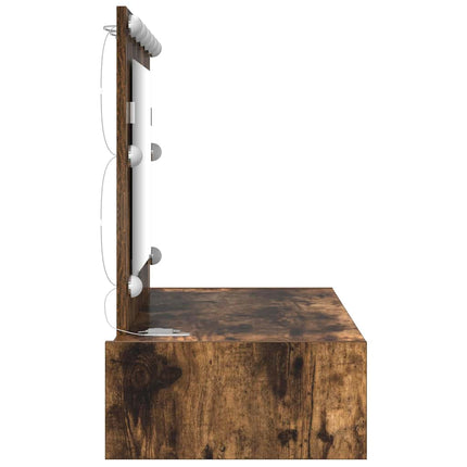 Smyckebord med låda Brun 100 x 40 x 70 cm Konstruerat trä