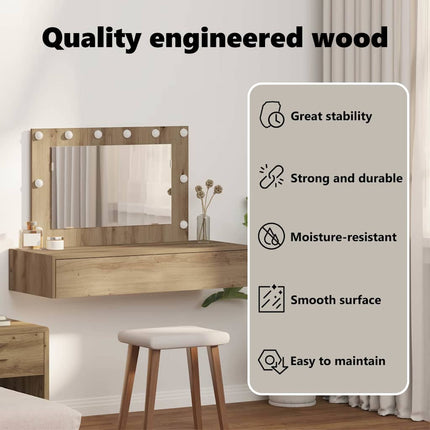 Smyckebord Brun 100 x 40 x 70 cm Konstruerat trä
