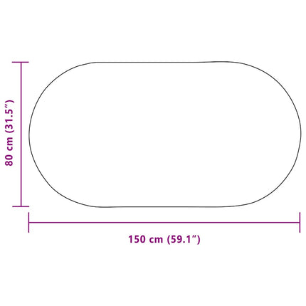 Matta ZIZUR Kräm 150 x 80 cm Polypropylen