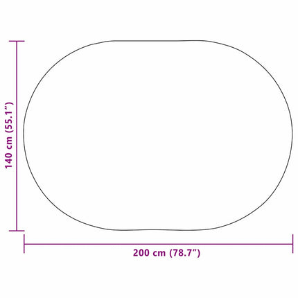 Matta ZIZUR Kräm 200 x 140 cm Polypropylen