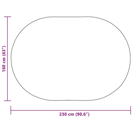 Matta ZIZUR Kräm 230 x 160 cm Polypropylen