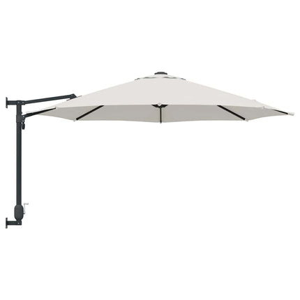 Trädgårdsparasol Sand 248 x 248 x 148 cm Polyester och Stål