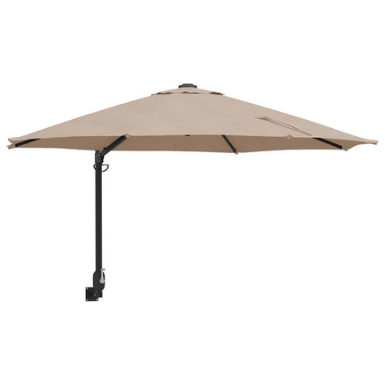 Trädgårdsparasol Taupe 248 x 248 x 148 cm Polyester och Stål