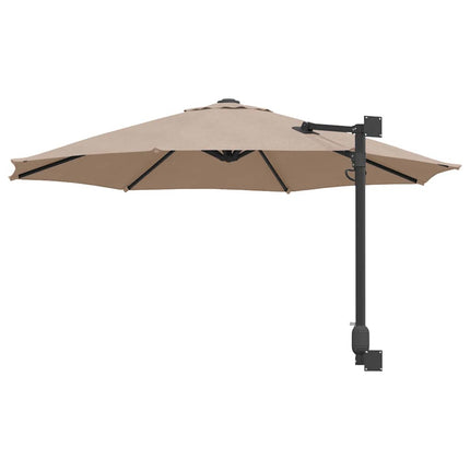 Trädgårdsparasol Taupe 248 x 248 x 148 cm Polyester och Stål