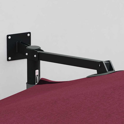 Trädgårdsparasol Bordeaux Röd 248 x 248 x 148 cm