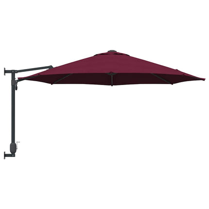 Trädgårdsparasol Bordeaux Röd 248 x 248 x 148 cm
