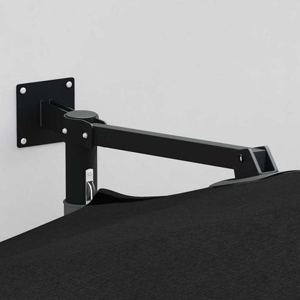 Trädgårdsparasol Svart 248 x 248 x 148 cm Polyester och Stål
