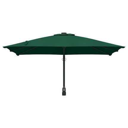 Trädgårdsparasol Grön 248,5 x 247,5 x 160 cm Polyester och Stål