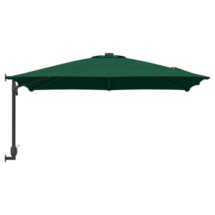 Trädgårdsparasol Grön 248,5 x 247,5 x 160 cm Polyester och Stål