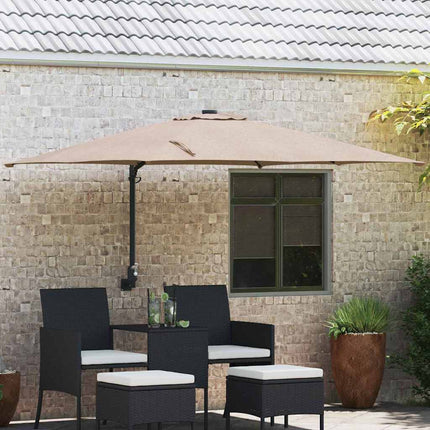 Trädgårdsparasol Taupe 248,5 x 247,5 x 160 cm