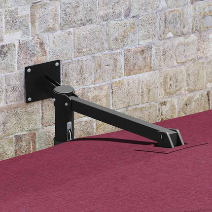Trädgårdsparasol Bordeaux Röd 248,5 x 247,5 x 160 cm