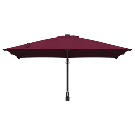 Trädgårdsparasol Bordeaux Röd 248,5 x 247,5 x 160 cm