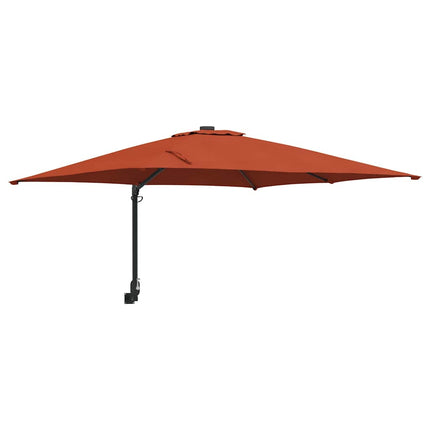 Trädgårdsparasol Terracotta 248,5 x 247,5 x 160 cm