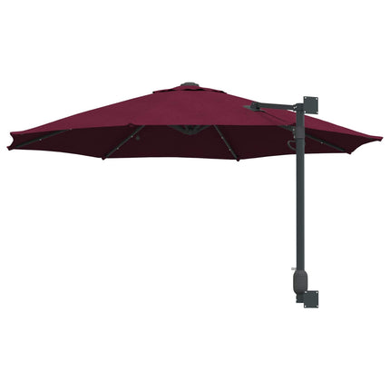 Trädgårdsparasol Bordeaux Röd 248 x 248 x 148 cm
