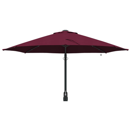 Trädgårdsparasol Bordeaux Röd 248 x 248 x 148 cm