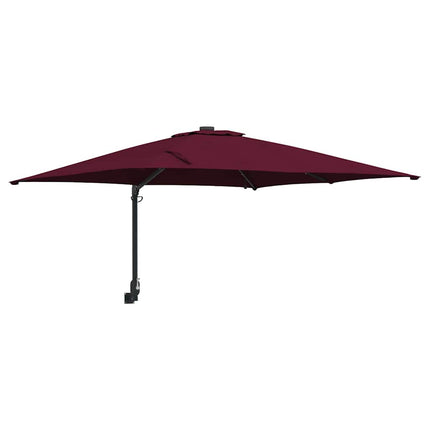 Trädgårdsparasol Bordeaux Röd 248,5 x 247,5 x 160 cm