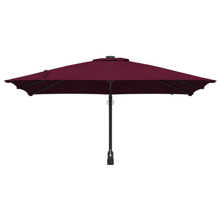 Trädgårdsparasol Bordeaux Röd 248,5 x 247,5 x 160 cm