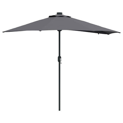 Trädgårdsparasol Antracit 294 x 150 x 223 cm Polyester och Stål