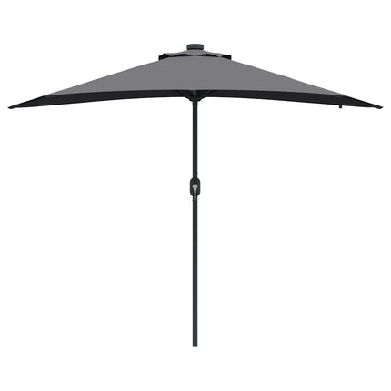 Trädgårdsparasol Antracit 294 x 150 x 223 cm Polyester och Stål
