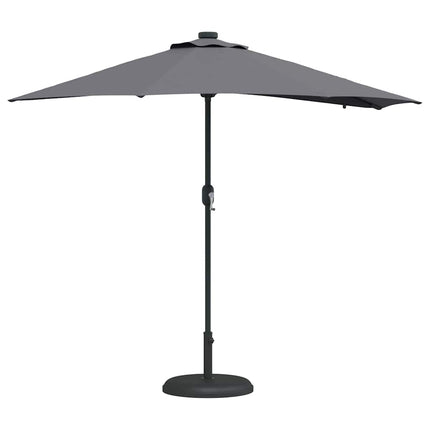 Trädgårdsparasol Antracit 294 x 150 x 223 cm Polyester och Stål