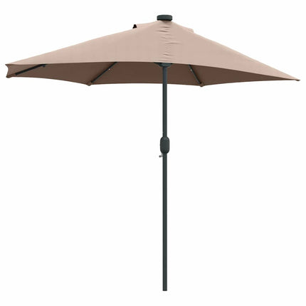 Trädgårdsparasol Taupe 294 x 150 x 223 cm Polyester och Stål