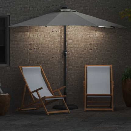 Trädgårdsparasol Sand 294 x 150 x 224 cm Polyester och Stål