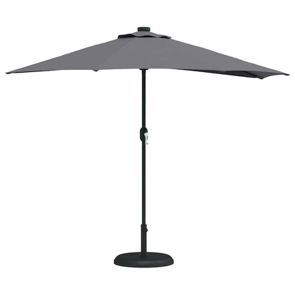 Trädgårdsparasol Antracit 294 x 150 x 224 cm Polyester och Stål