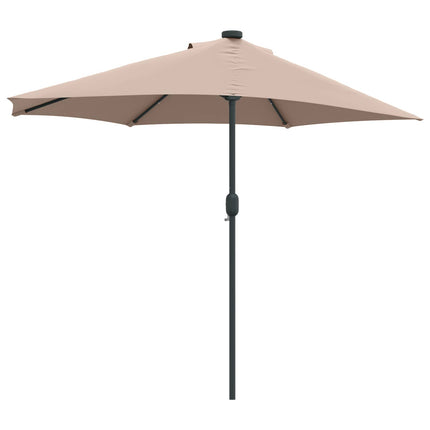 Trädgårdsparasol Taupe 294 x 150 x 224 cm Polyester och Stål