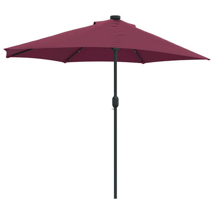 Trädgårdsparasol Bordeaux Röd 294 x 150 x 224 cm