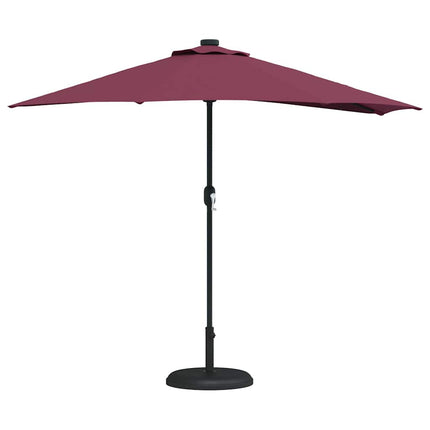 Trädgårdsparasol Bordeaux Röd 294 x 150 x 224 cm